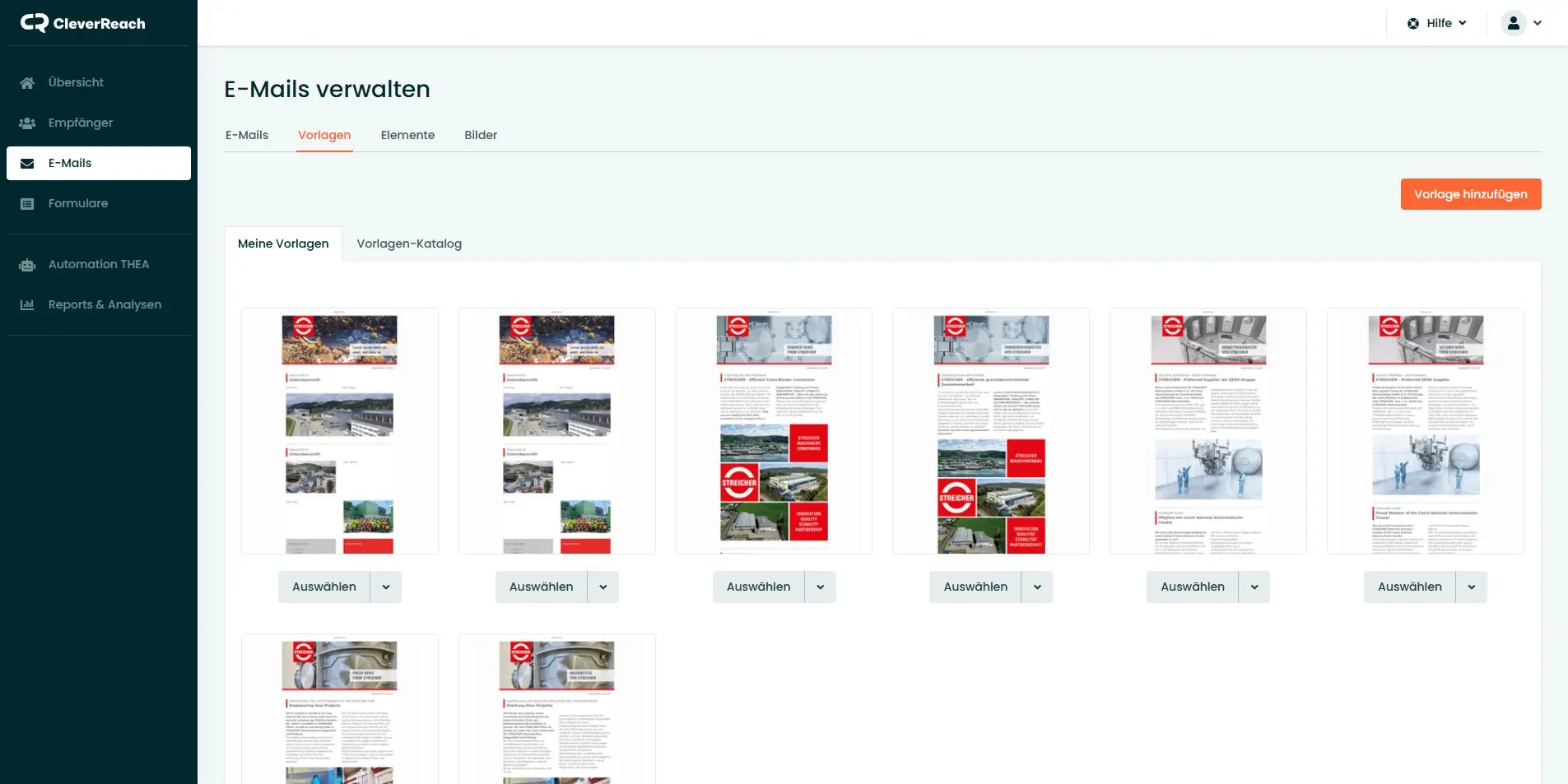 Screenshot CleverReach