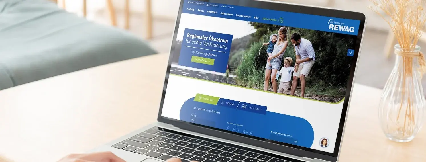 Referenz: REWAG-Website
