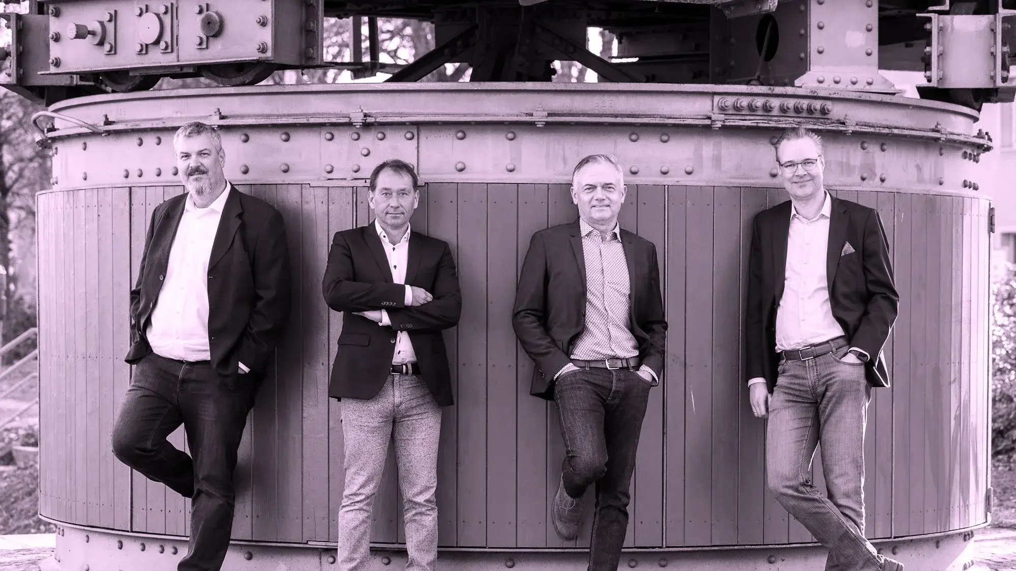 Die Geschäftsführer der CONCEPTNET GmbH: Marius Schuller, Christian Meier, Roland Wurm und Christian Omonsky (Foto: Uwe Moosburger)