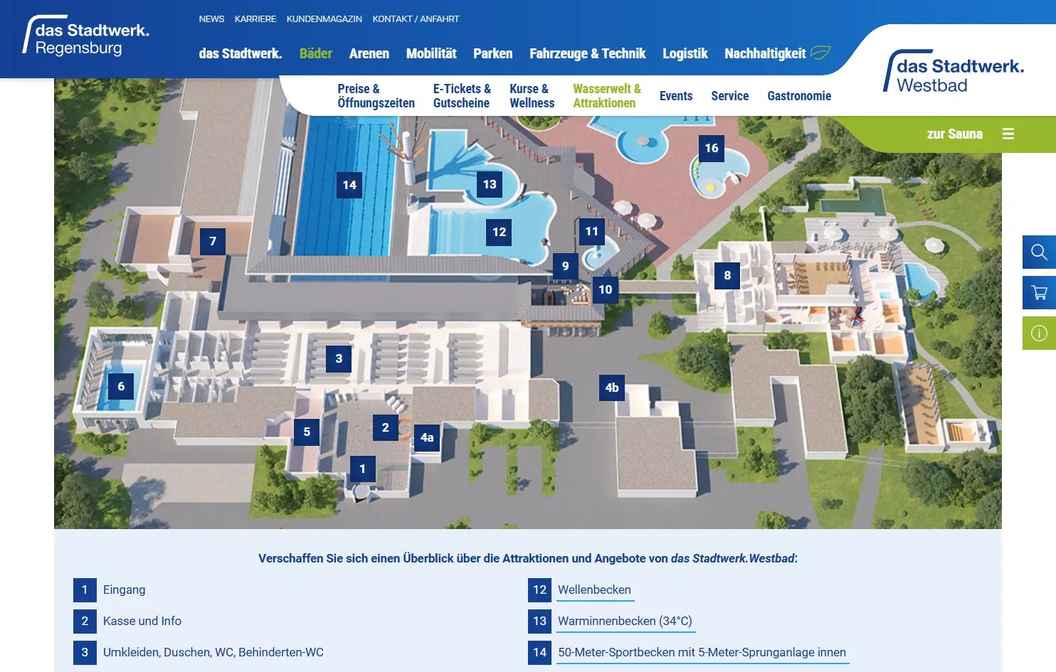Screenshot des Westbad-Übersichtsplans als interaktive Grafik