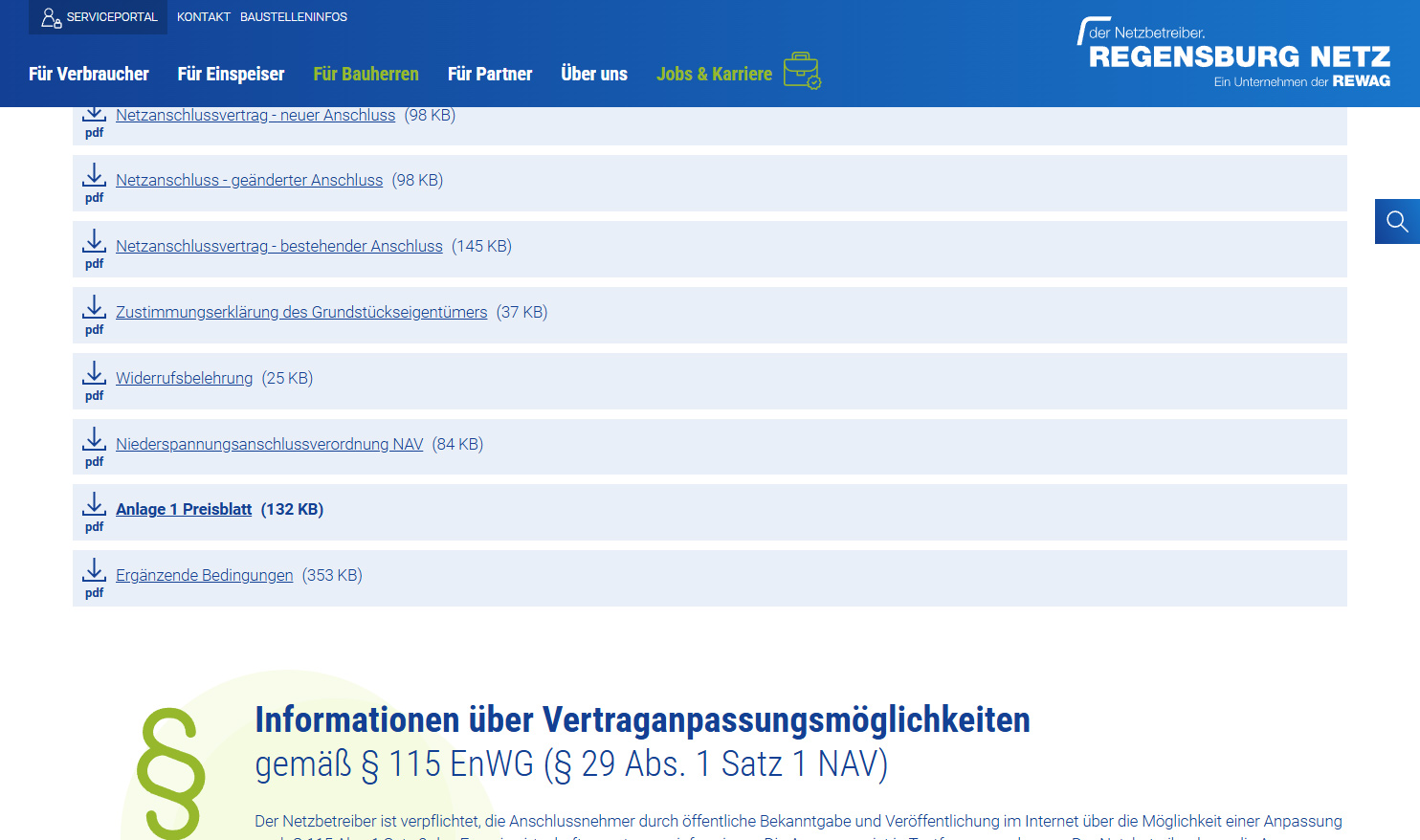 Ansicht von Akkordeon-Reitern und Überschrift mit Icon